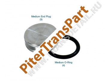 O-ringed end plug kit  (56947-MED)